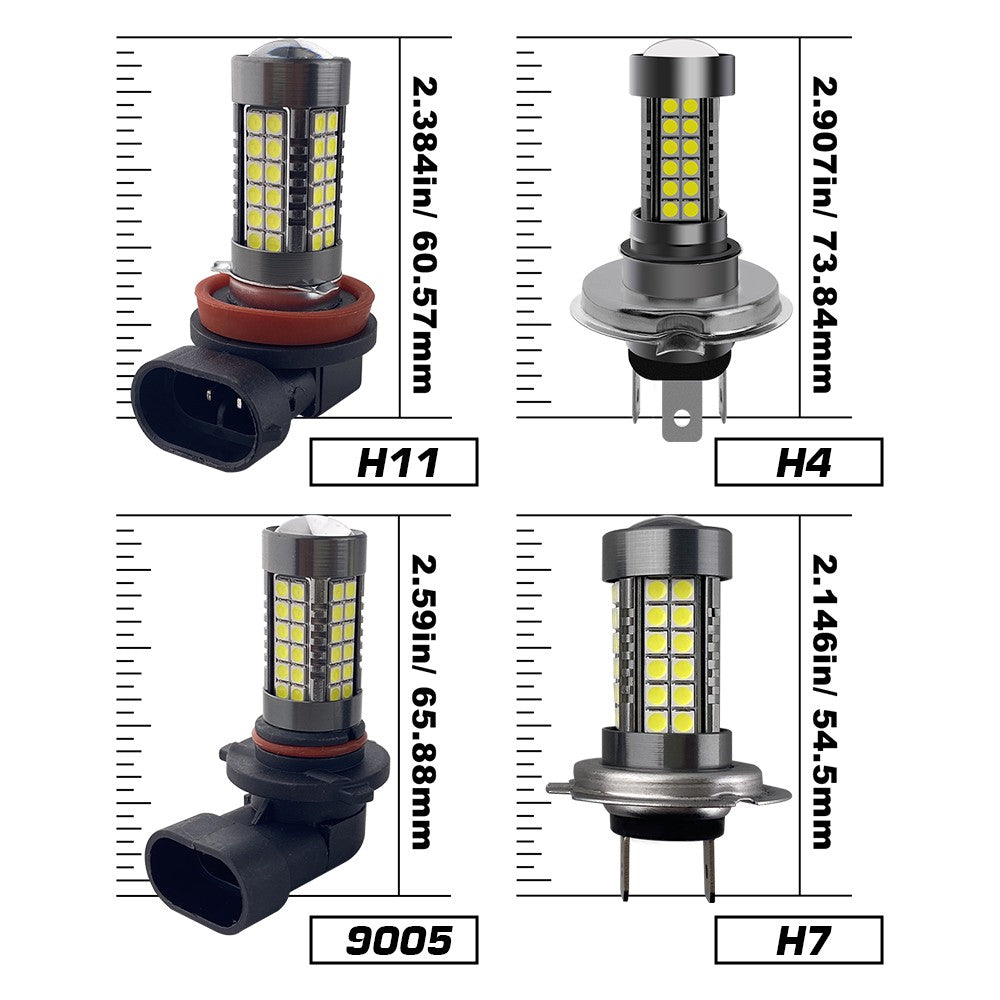 9005 H4 H7 H11 LED Fog Light Bulbs 15W 6000K | 2 Bulbs for 2005-2015 Toyota Tacoma 2008-2010 Toyota Highlander and More Flashark