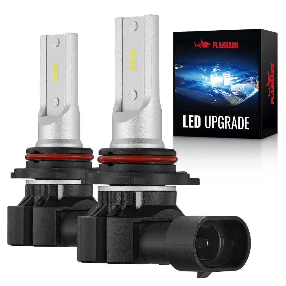 XF1 9006/HB4 Fog Light Bulbs 3000K 6000LM LED 2Pcs Flashark