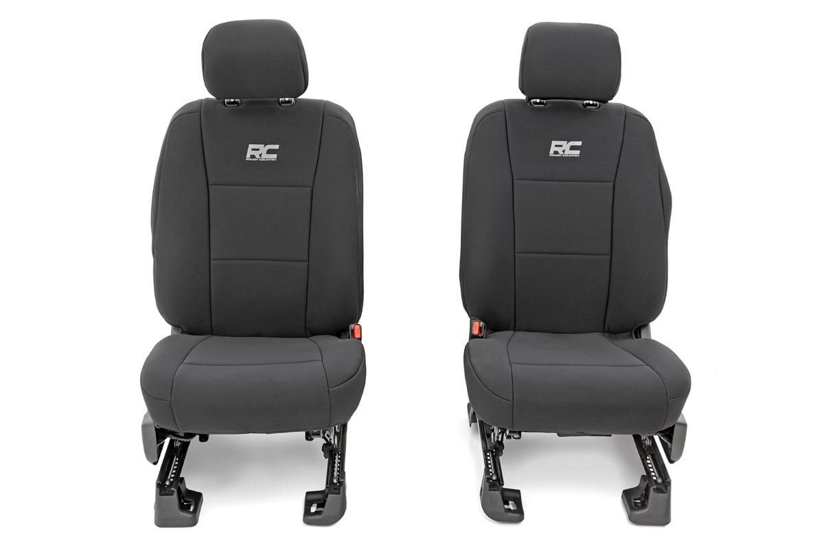 Seat Covers FR Bucket and RR Bench Ford F-150/Lightning/F-250/F-350 (15-25) Rough Country
