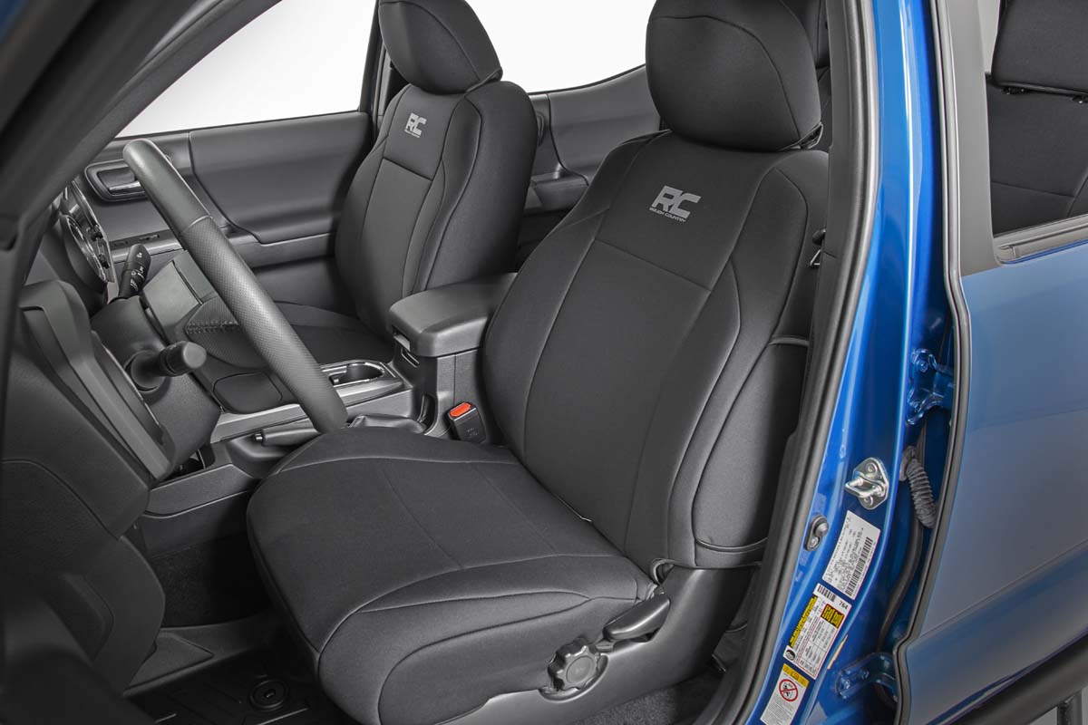 Seat Covers Front Double Cab Toyota Tacoma 2WD/4WD (2016-2023) Rough Country