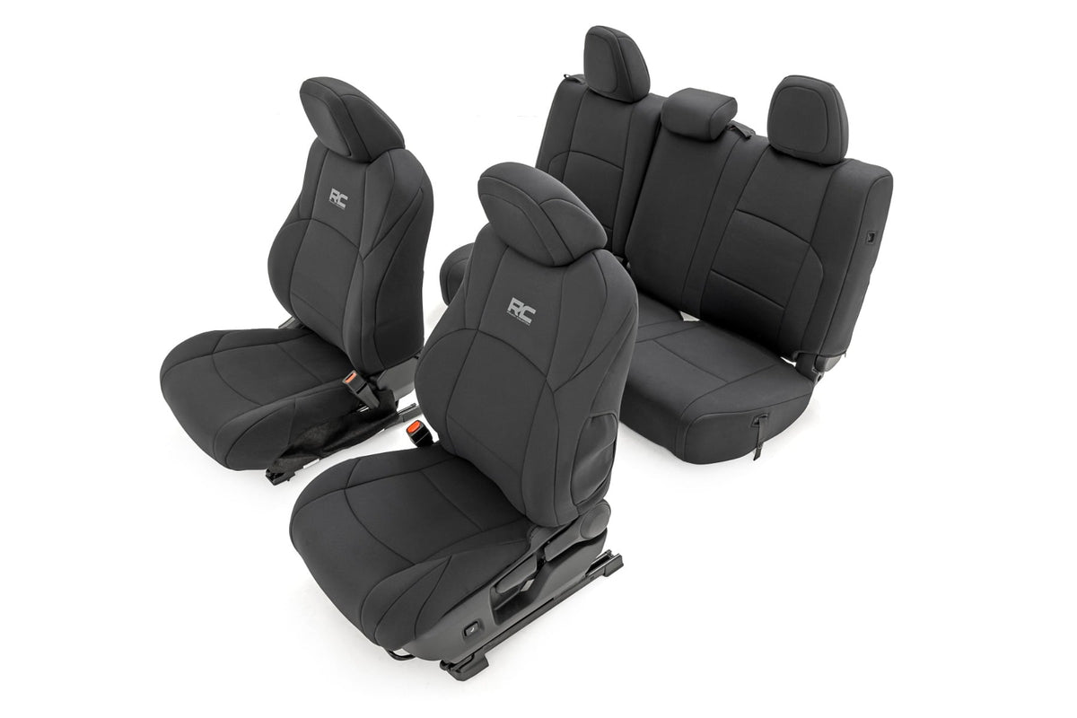 Seat Covers FR & RR Double Cab Toyota Tacoma 2WD/4WD (2024-2026) Rough Country