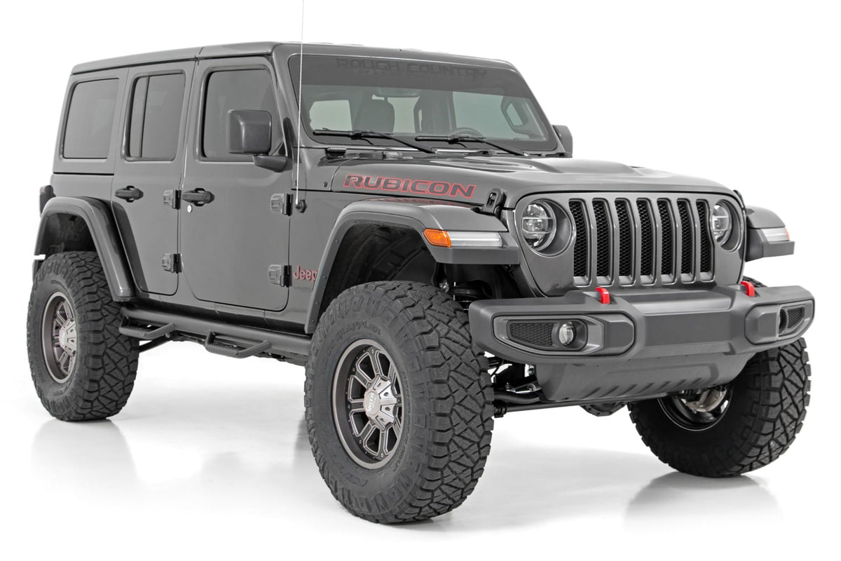 3.5 Inch Lift Kit Adj Lower FR D/S Rubicon Jeep Wrangler Unlimited 4WD (24-26) Rough Country