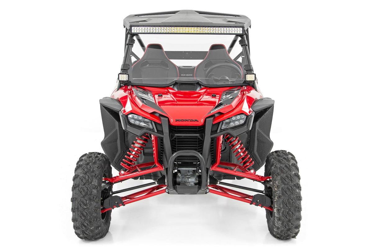 LED Light Kit Front Mount 40 Inch Black Dual Row White DRL Honda Talon 1000 Rough Country