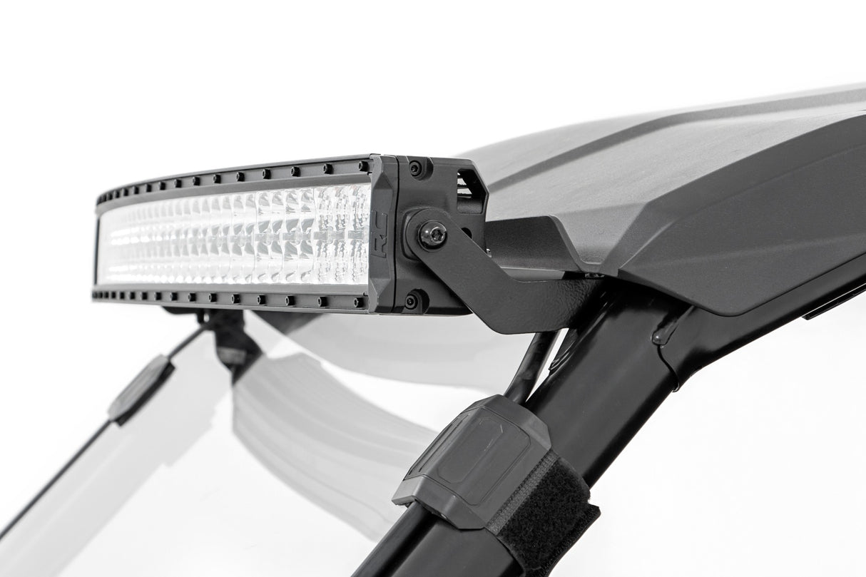 LED Light Kit Front Mount 40 Inch Black Dual Row White DRL Honda Talon 1000 Rough Country
