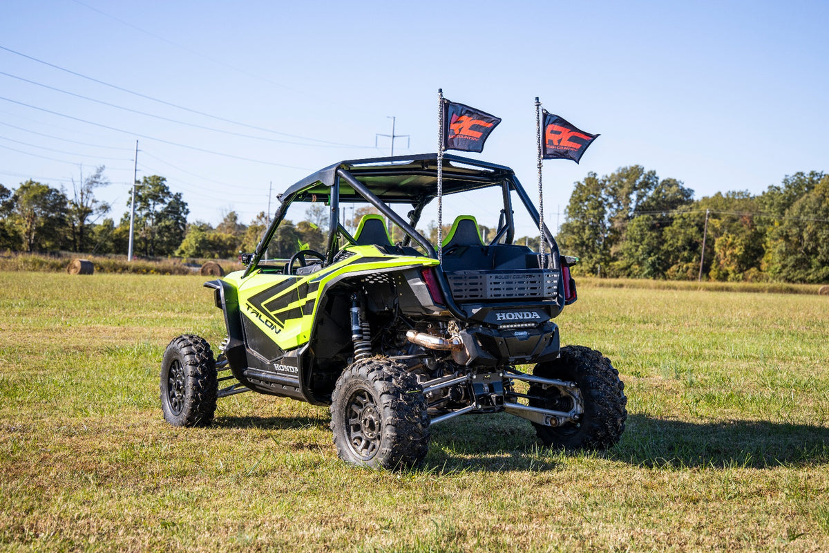 Whip Mount Bed 4 Foot Multl-Color LED Whip Pair Honda Talon 1000 Rough Country