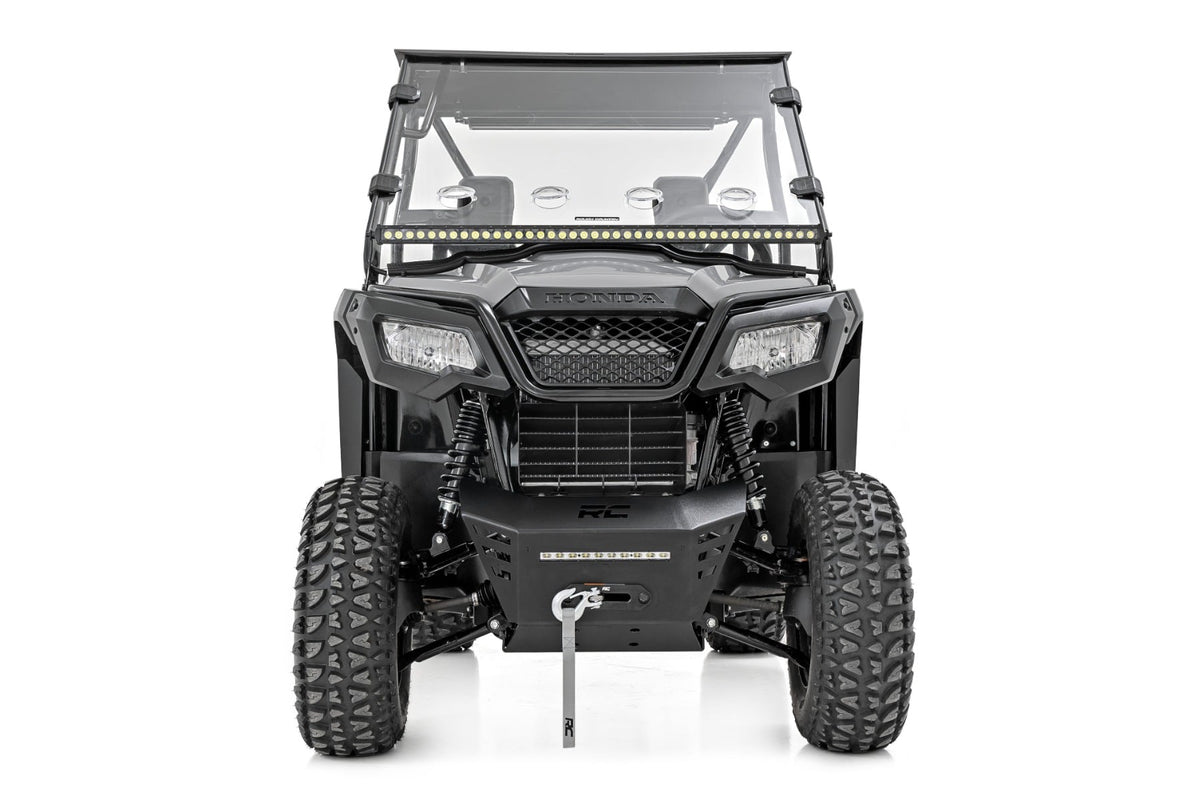 Winch Plate 10 Inch Black Slimline Honda Pioneer 520 Rough Country