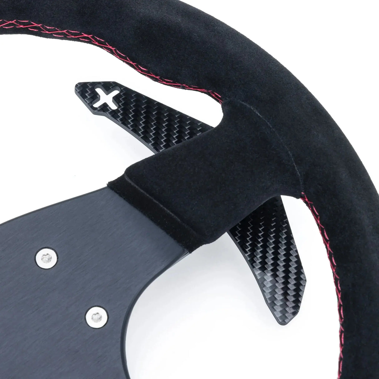 EVP.MOde Race Steering Wheel with Carbon Fiber Paddles and Quick-Release Hub Adapter Kit for Can-Am Maverick R Evolution Powersports