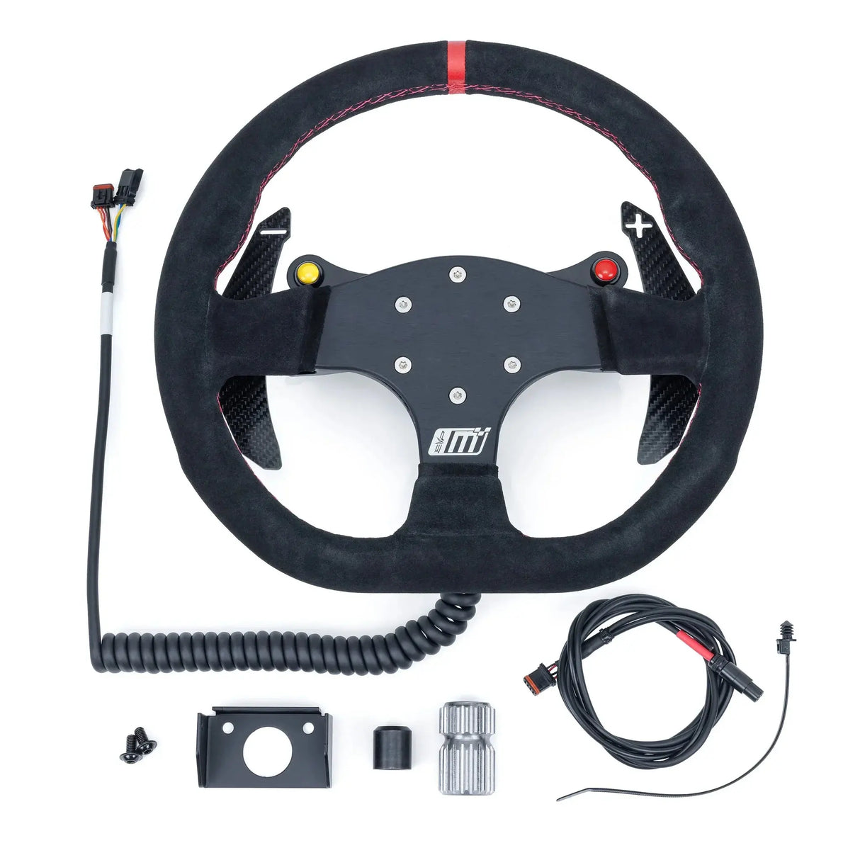 EVP.MOde Race Steering Wheel With PTT or Launch Control Buttons for Can-Am Maverick R Evolution Powersports