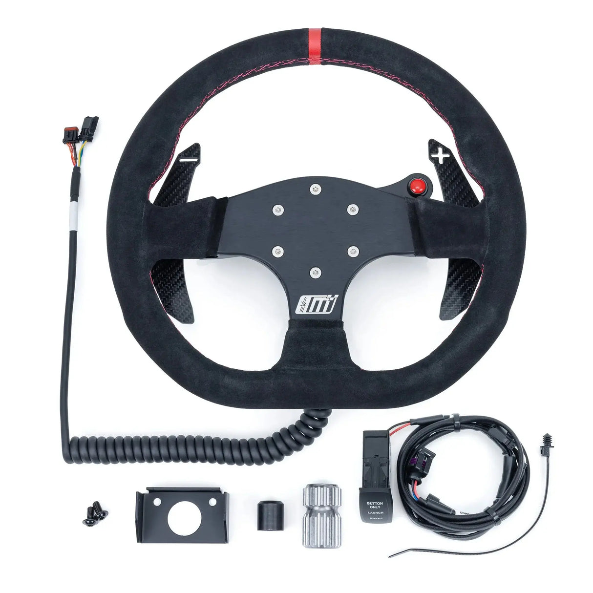 EVP.MOde Race Steering Wheel With PTT or Launch Control Buttons for Can-Am Maverick R Evolution Powersports