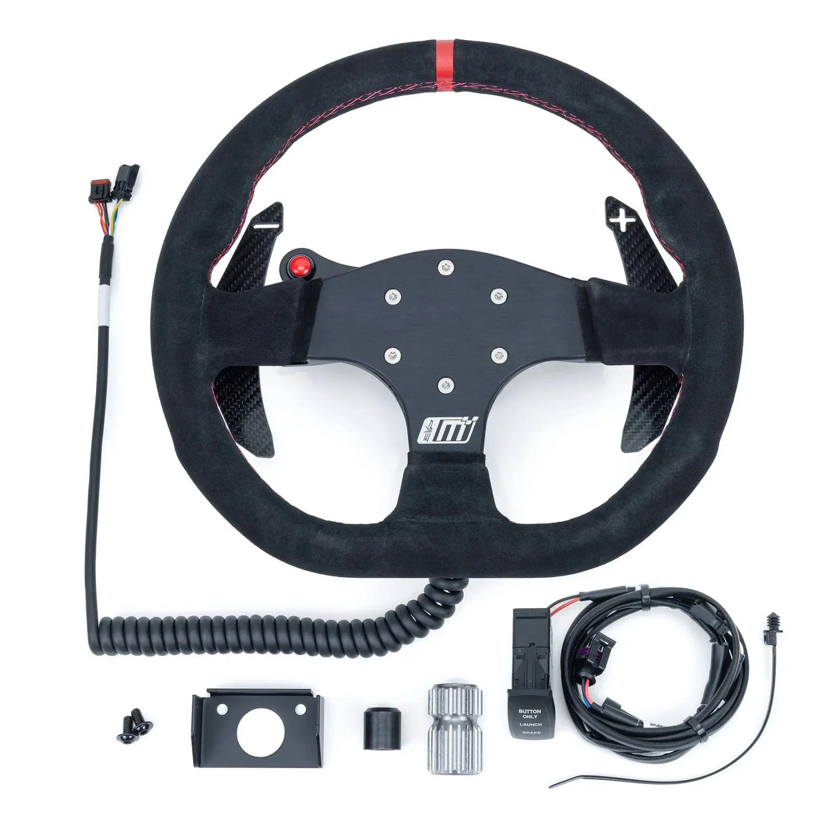 EVP.MOde Race Steering Wheel With PTT or Launch Control Buttons for Can-Am Maverick R Evolution Powersports