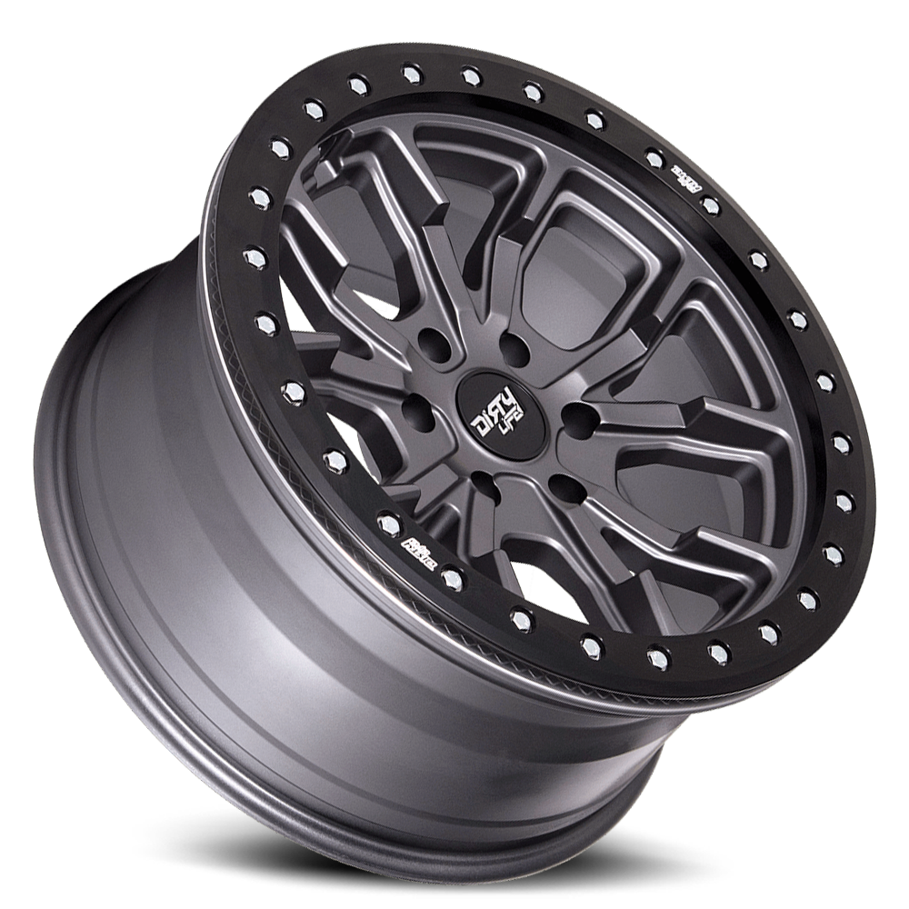 Dirty Life Race Wheels DT-1 9303 Satin Gunmetal 17X9 5-127 -12Mm 78.1Mm