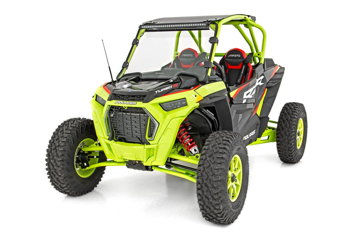 LED Light Kit 30 Inch Black Series Front Mount Polaris RZR Turbo S4 Rough Country