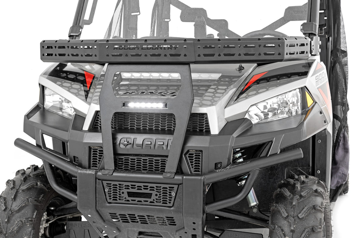 Front Cargo Rack 6 Inch Black Slimline Polaris Ranger XP 900/Ranger XP 1000 Rough Country
