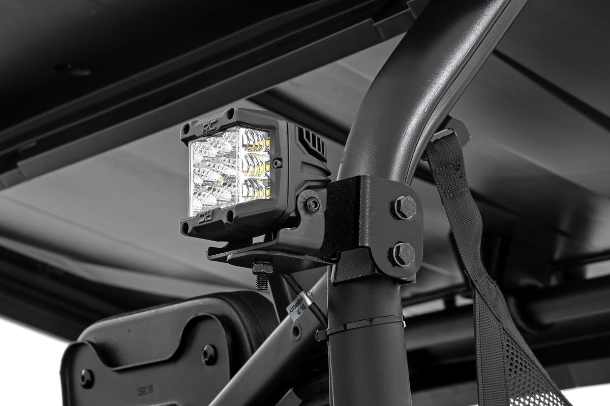 LED Light Kit Rear Mount 2 Inch Black Pair Amber DRL Segway 570 F Rough Country