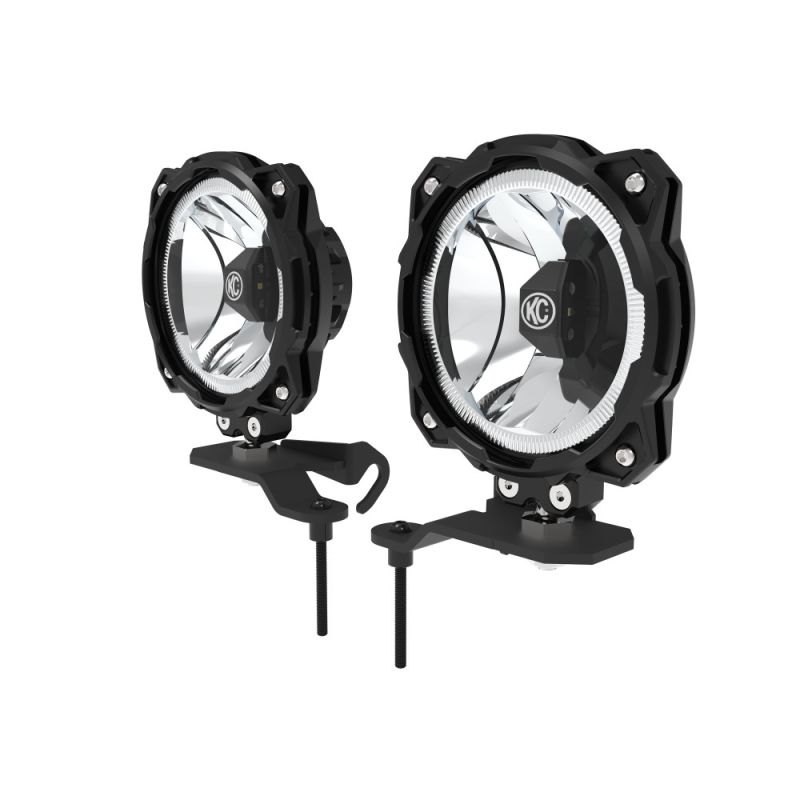 KCHilites Gravity LED Pro6 2-Light Ditch Light | '20- '24 JL 392 Wrangler/ Gladiator Mojave