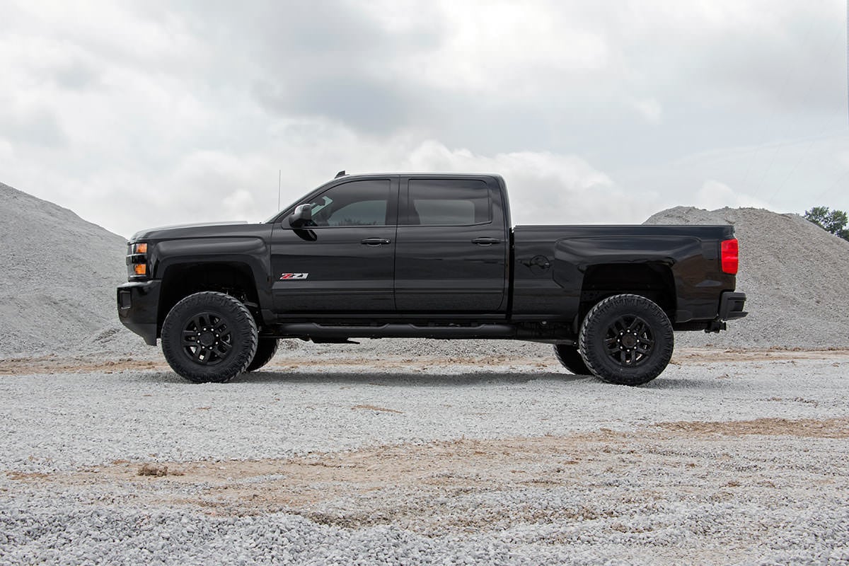 3.5 Inch Lift Kit w/ Overloads Red Silverado/Sierra 2500HD/3500HD (11-19) Rough Country