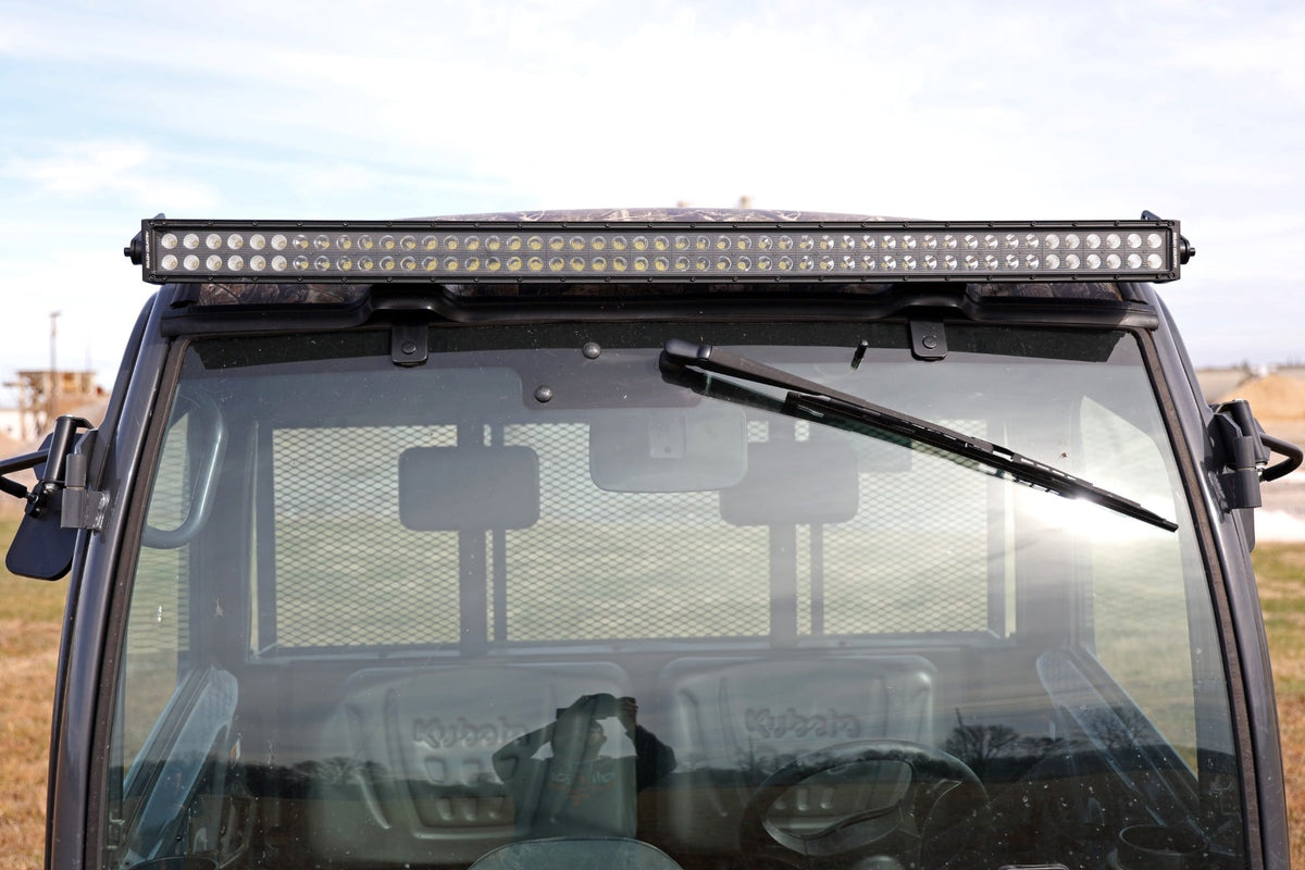 50 Inch Single Row LED Light Kit Black Series Front-Facing Kubota RTV-X900/RTV-X1100 Rough Country