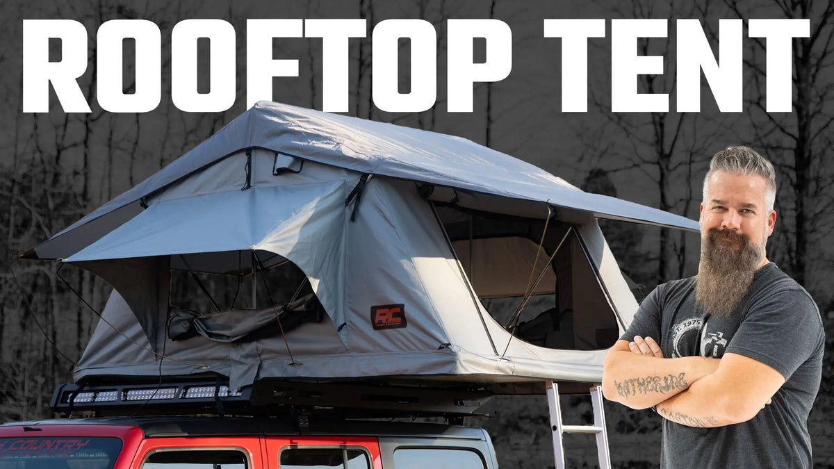 Rough Country Roof Top Tent Rack Mount 12 Volt Accessory & LED Light Kit 99050