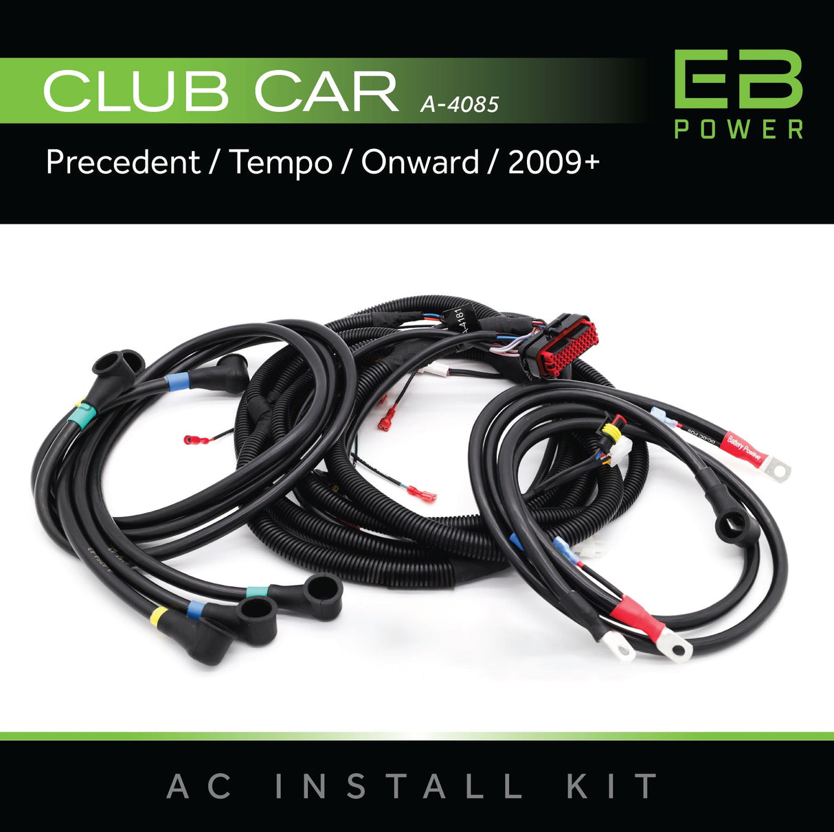 EB Power AC Intall Kit / Club Car Precedent/Tempo/Onward / 2009+