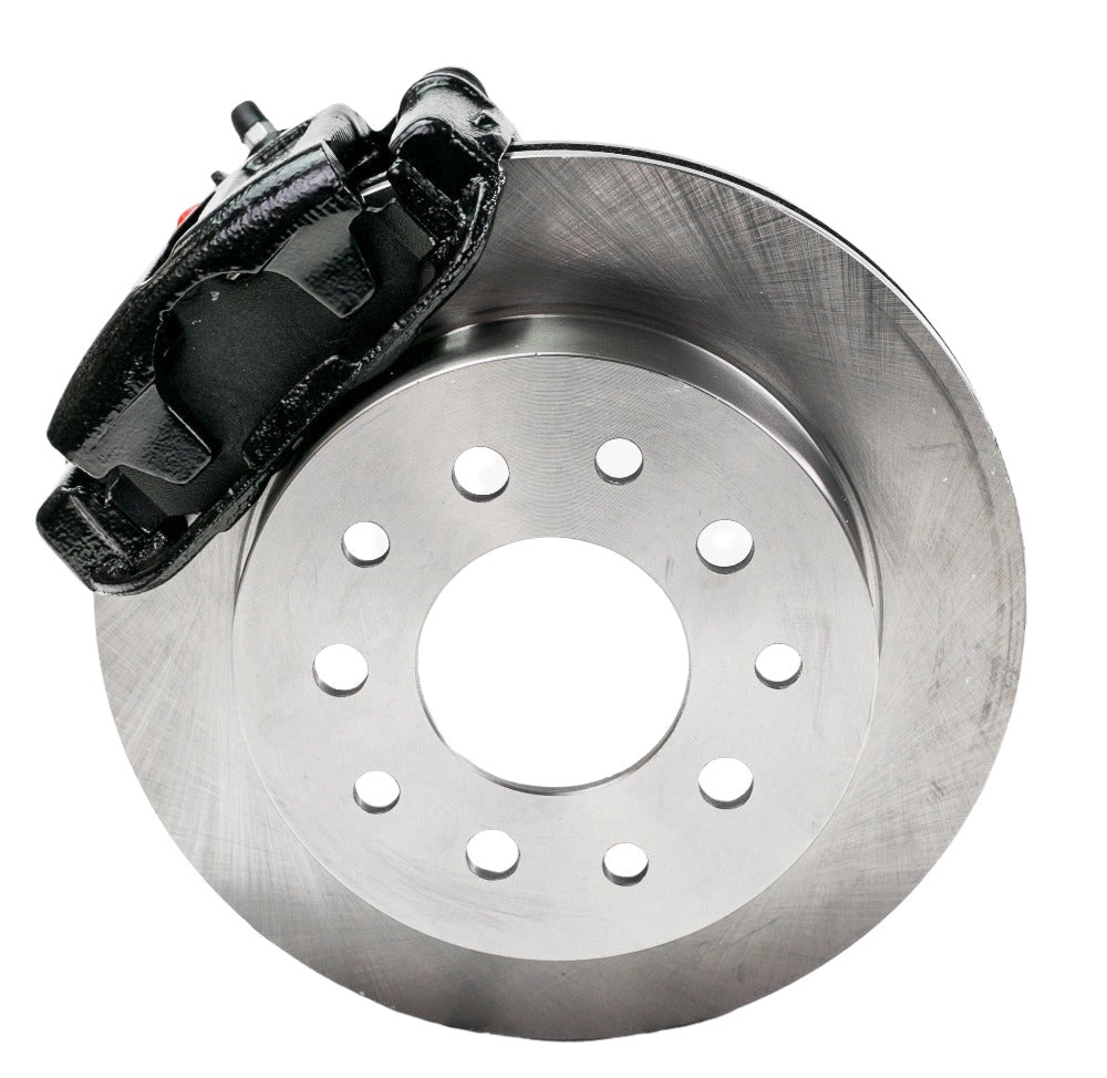 New Direct Fit Rear Drum to Disc Brake Conversion Kit W/Rotors. Black A117BK