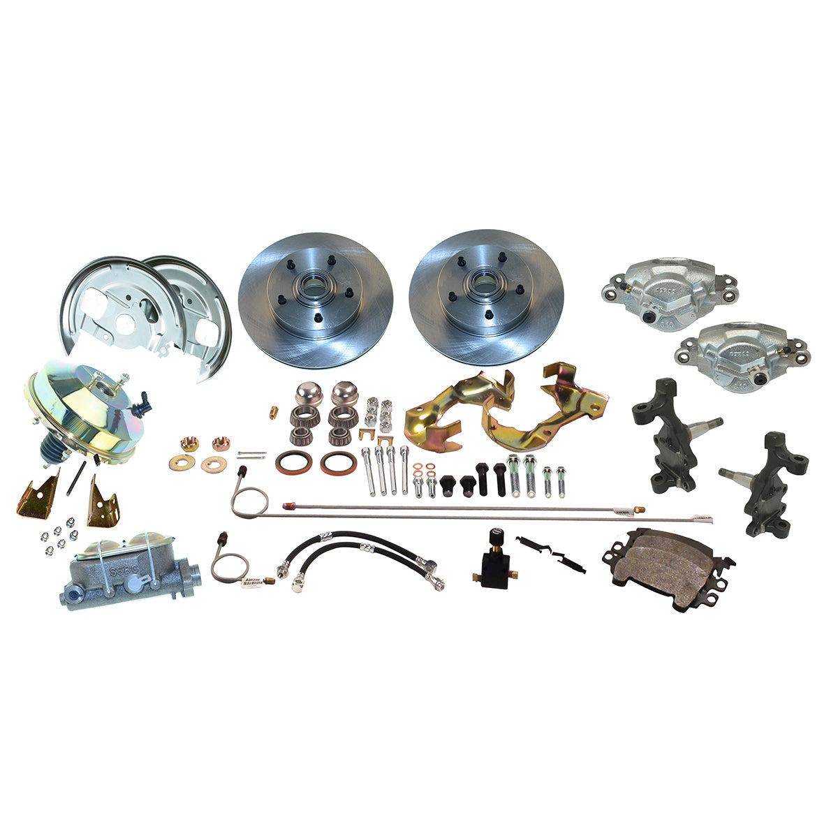 New Direct Fit Front Drum to Disc Brake Conversion Kit W/Rotors. A123-1DS