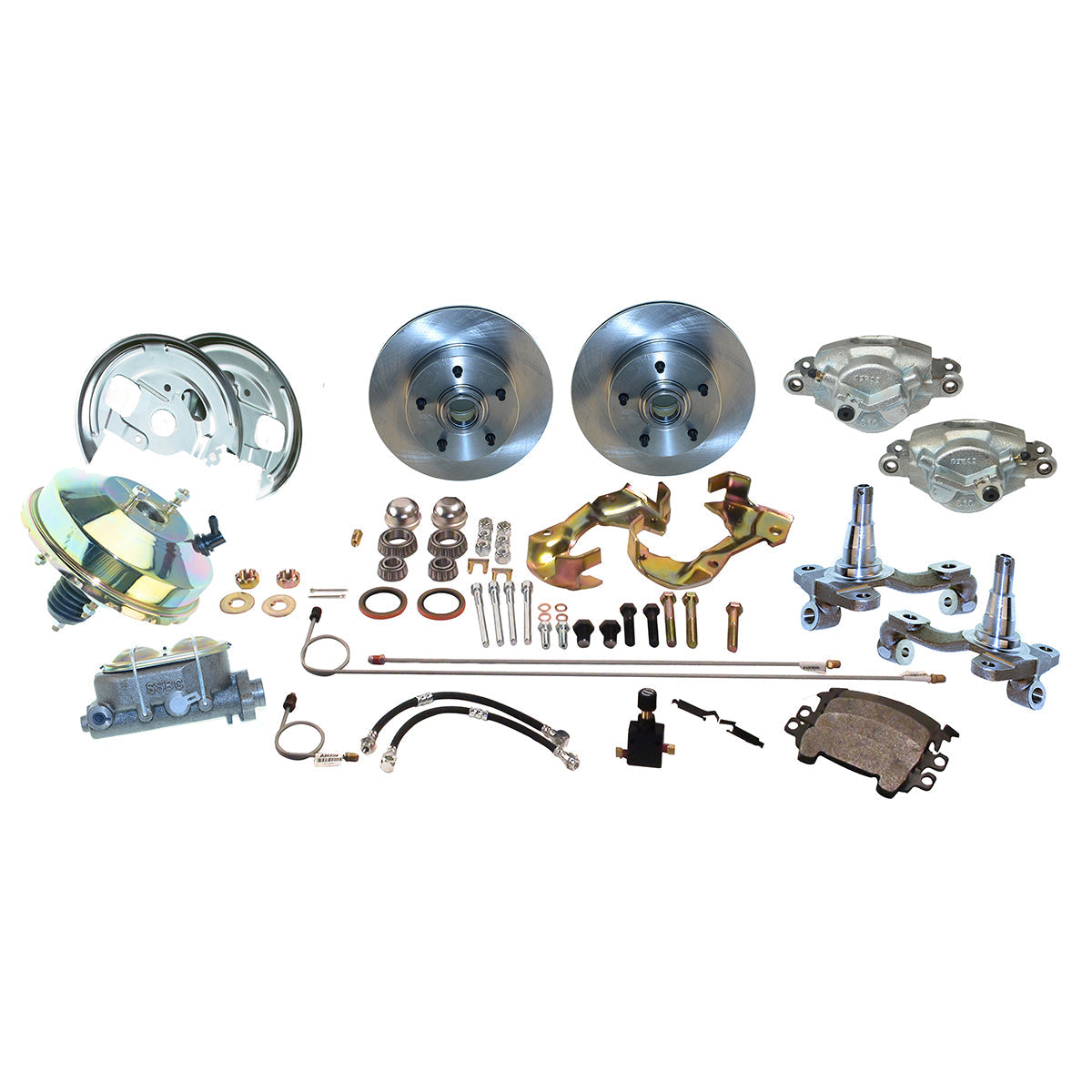 New Direct Fit Front Drum to Disc Brake Conversion Kit W/Rotors. A123-4