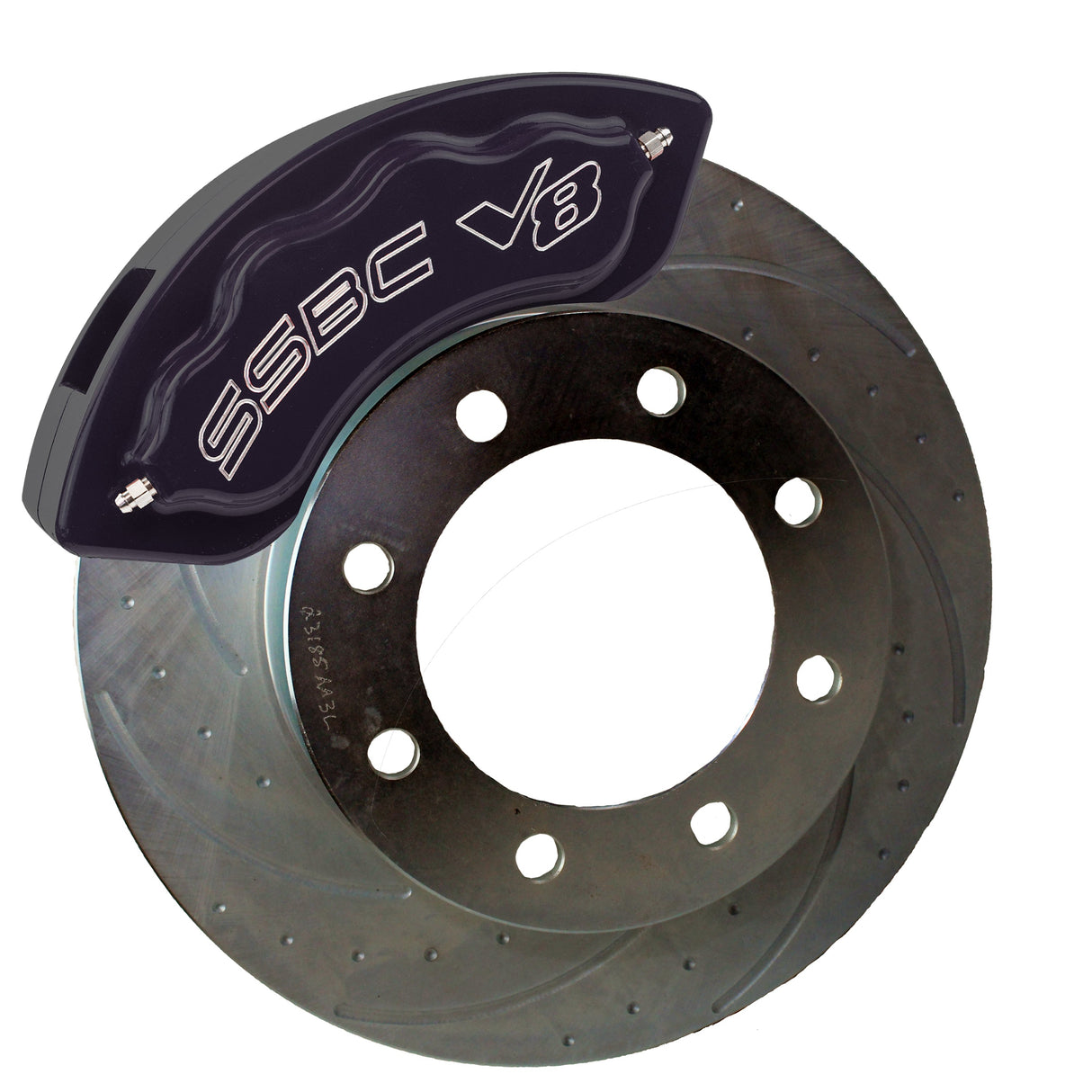 American Made V8-Barbarian 8-Piston Direct Fit Billet Aluminum Rear Caliper Upgrade Kit. Black A193-10BK