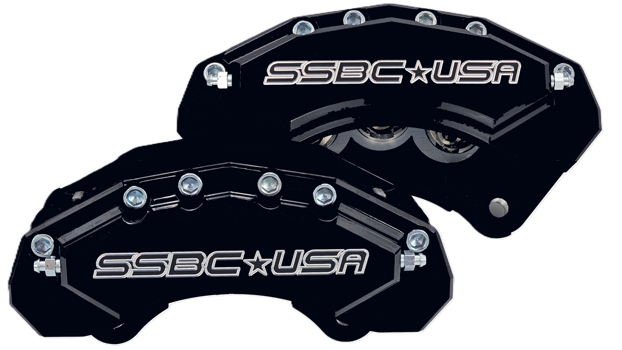 American Made M6-Moab 6-Piston Billet Aluminum Front Caliper Disc Brake Kit W/DS Rotors. Black A434-10BLK-DS