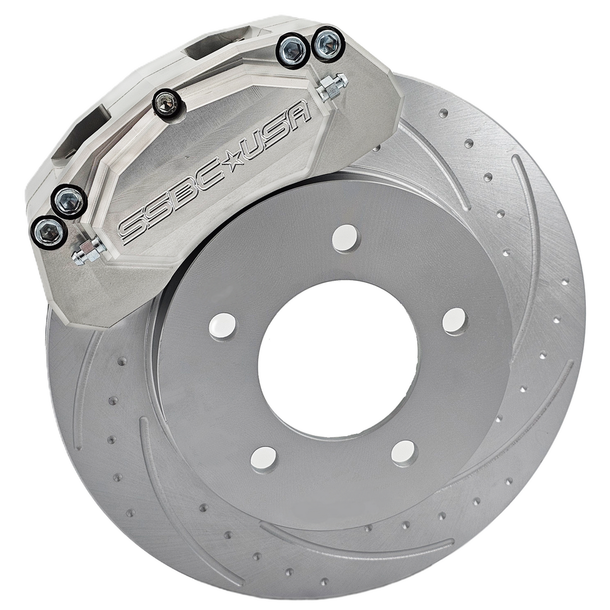 American Made M4-Moab 4-Piston Billet Aluminum Rear Disc Brake Kit W/DS Rotors. Clear A434-11-DS
