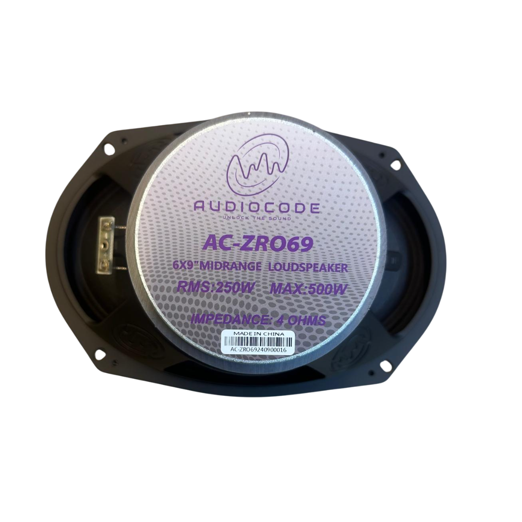 Audio Xtreme Code AC-ZRO69 | 6"x9" 250W RMS Midrange Speaker with Bullet (Single)