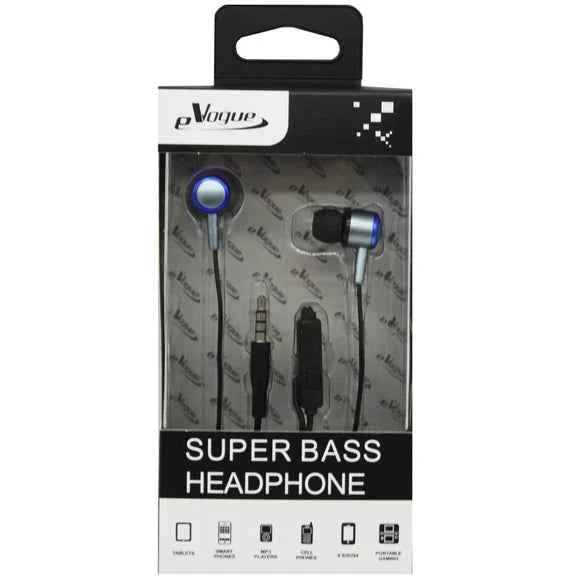eVogue Super Bass Wired Headphone with Mic EVogue