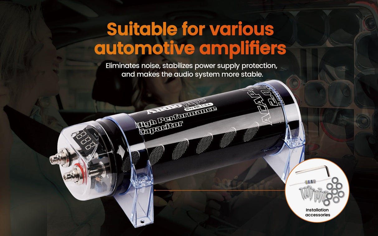 High Power Capacitor (ACAP-D2000) Audiopipe