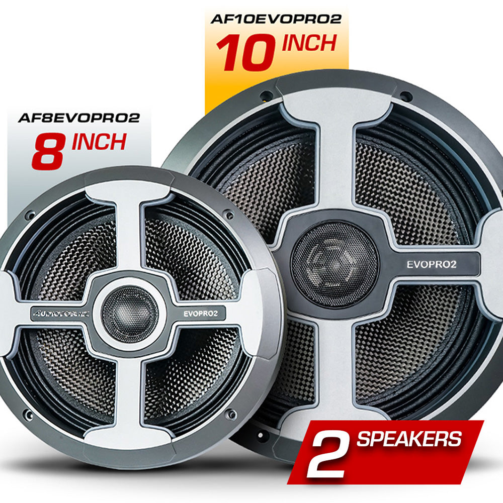 Two(2) 10in Speakers - Upgrade from EVO2 (Installed) Add-On