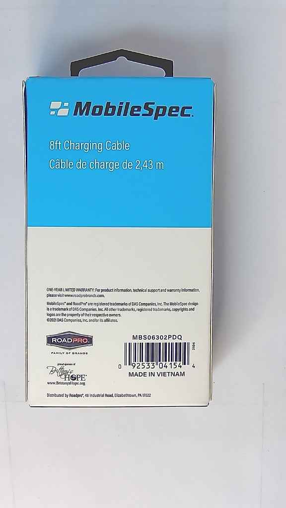 MobileSpec 8 Foot USB to USB C Cable Kole Imports
