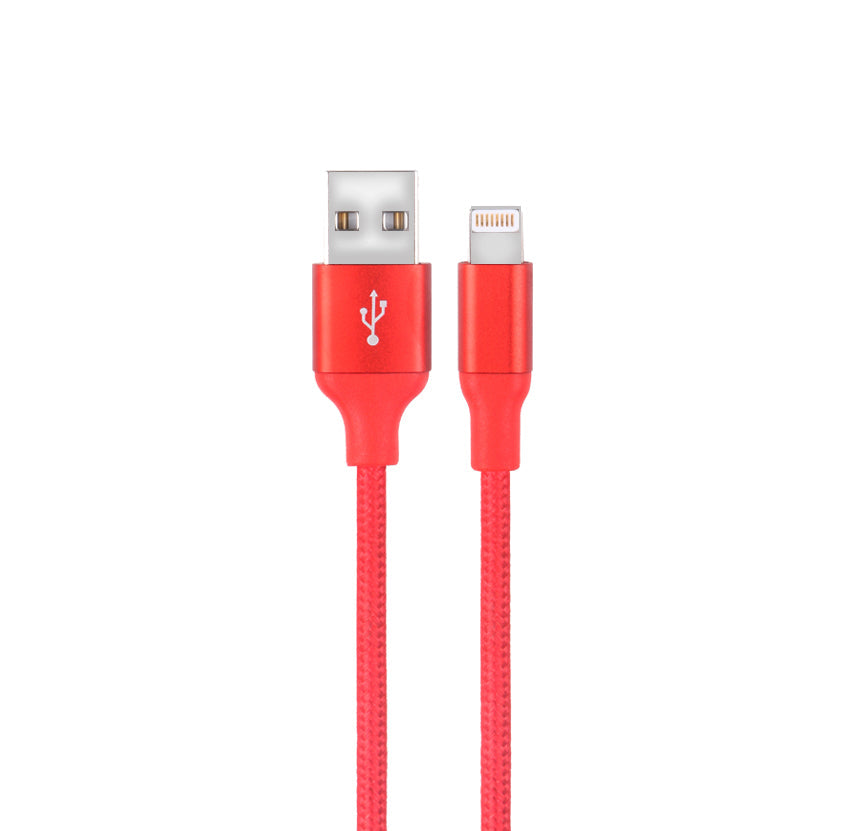 10Ft Lightning Charge/Sync Cable (AIQ-USBLIT-10RED) Audiopipe