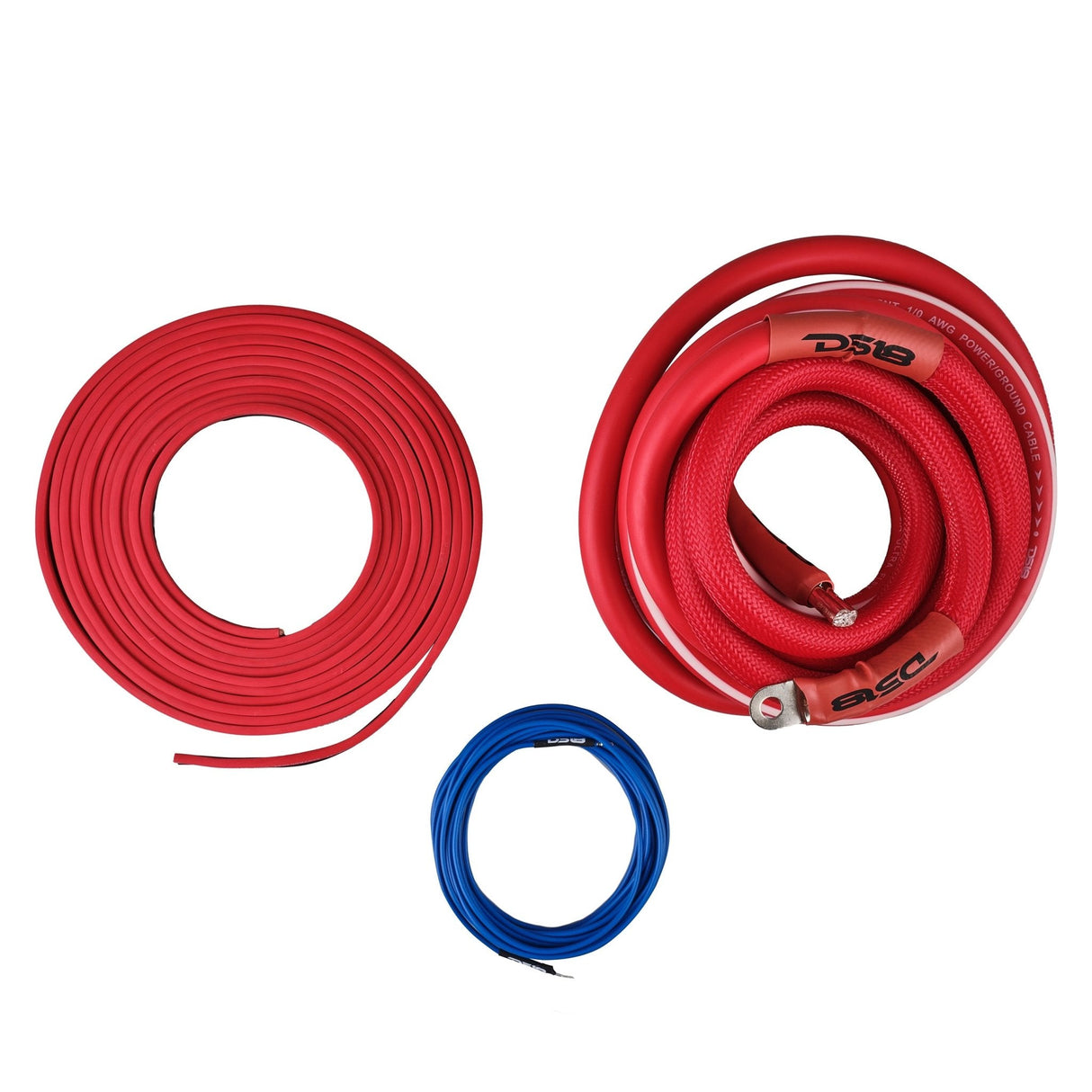 0-GA Amplifier Installation Wiring Kit - Red DS18