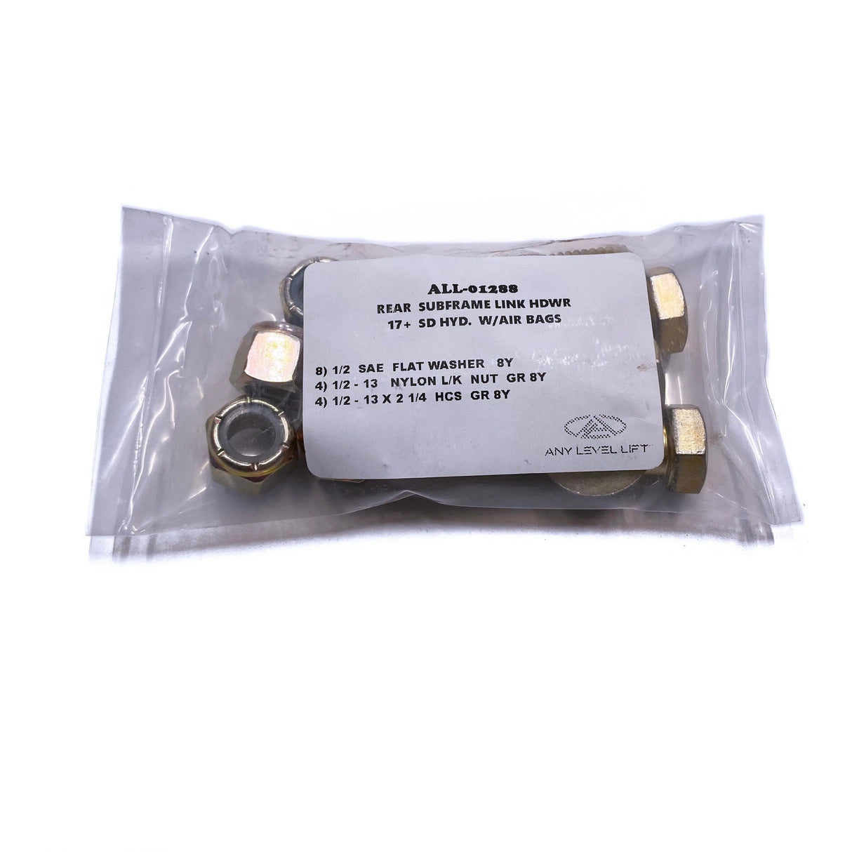 Rear Subframe Link Hardware Kit (17+ Super Duty, Hydraulic w/Airbags) Any Level Lift