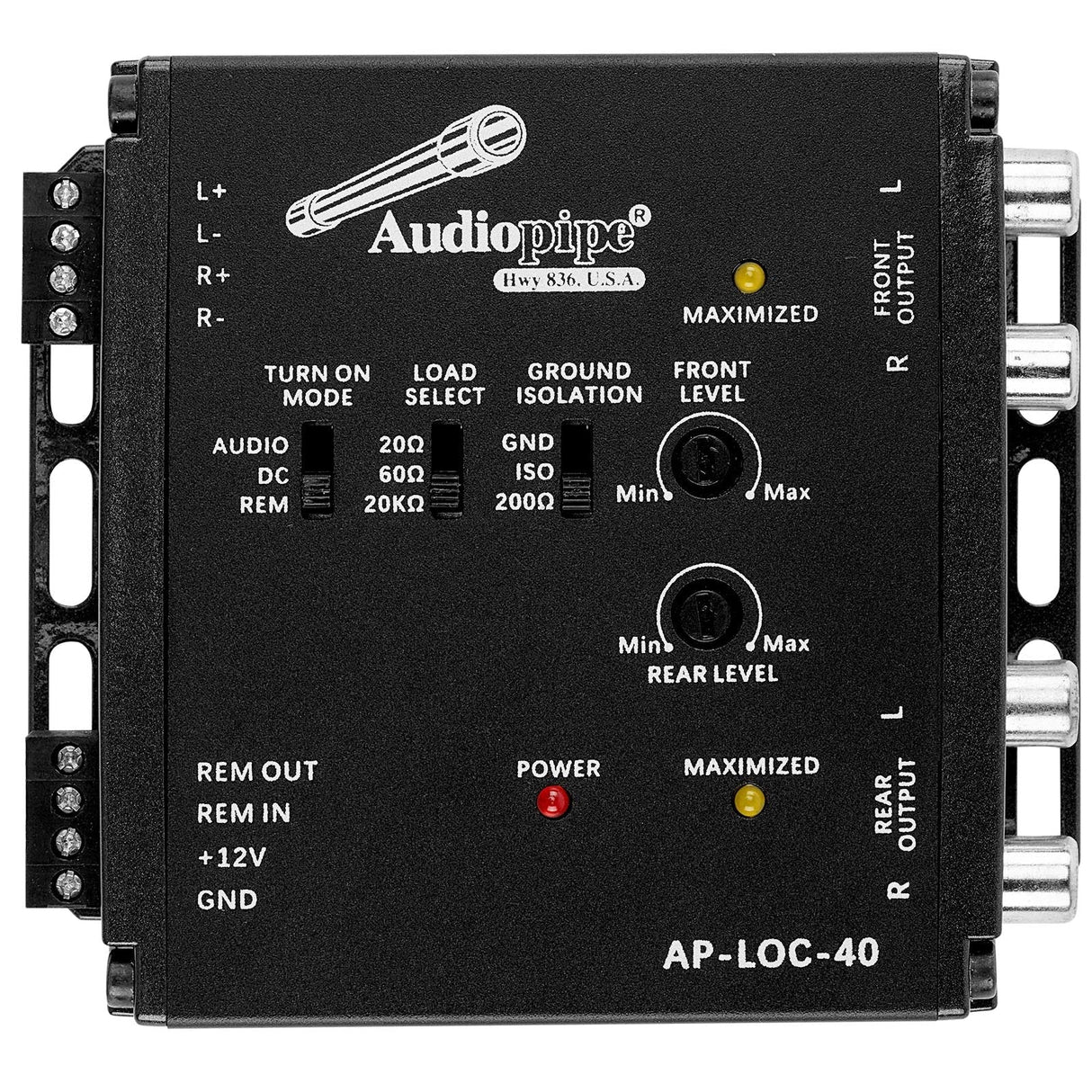 Premium Active Line Output Converter (AP-LOC-40) Audiopipe