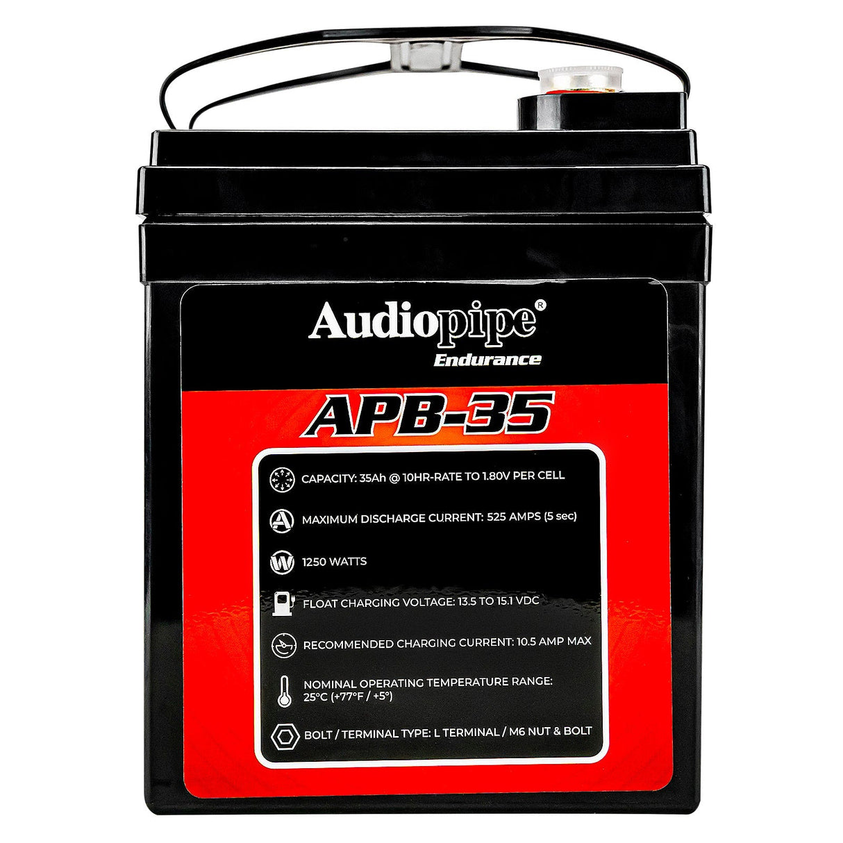 Deep Cycle 35AH 12V Power Cell (APB-35) Audiopipe