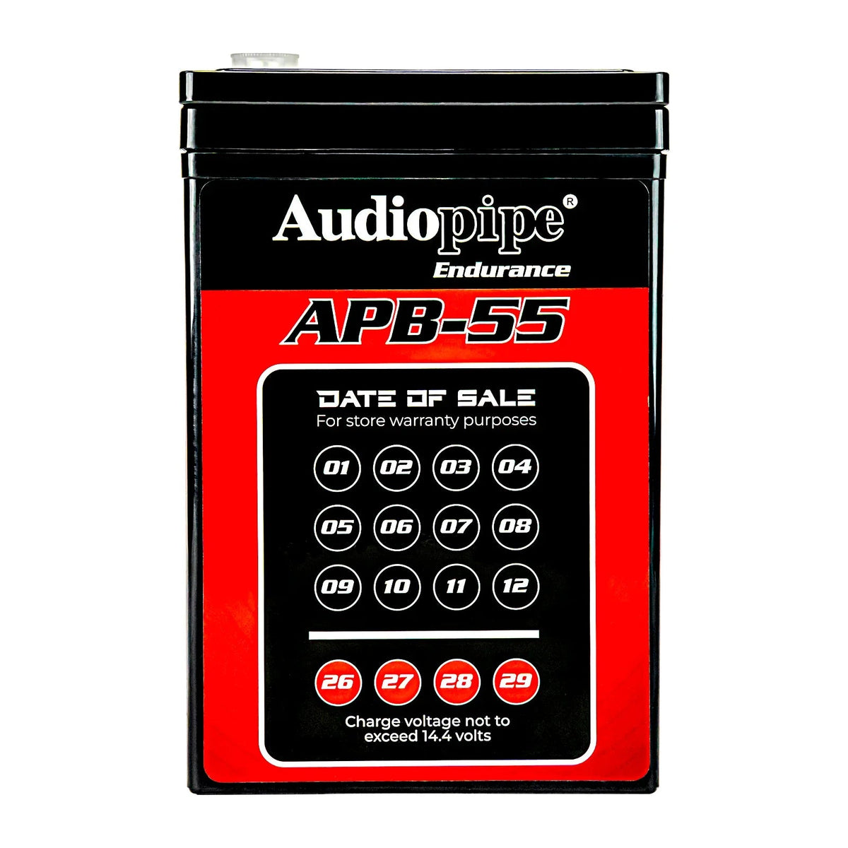 Audiopipe APB-55 Deep Cycle 55AH 12V Power Cell Battery Audiopipe