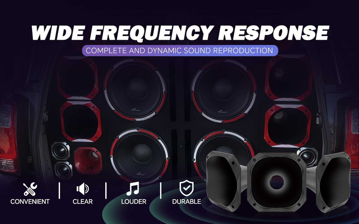 High Frequency Horn (APH-8580BO-H), Sold individually Audiopipe
