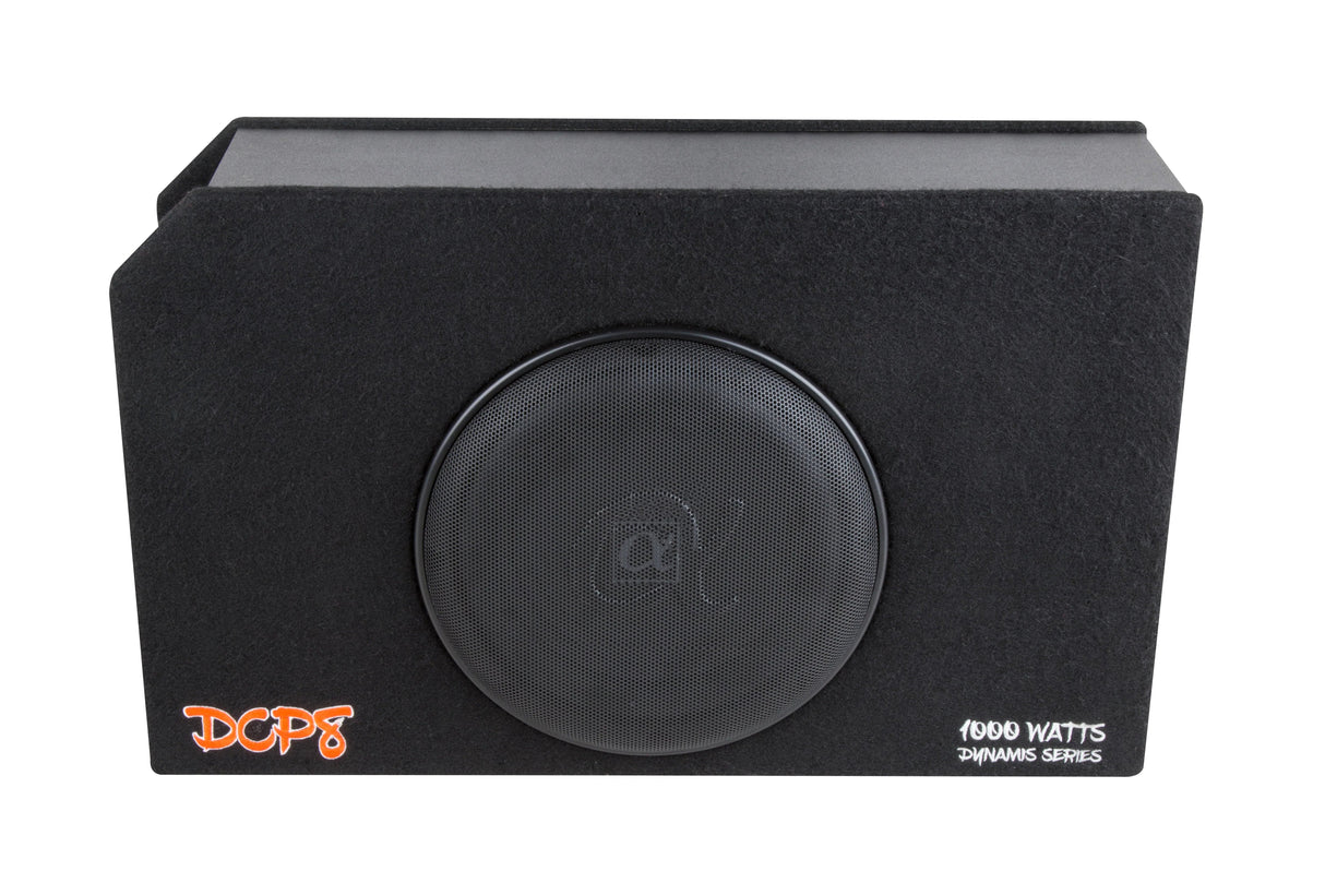 Alphasonik DCP8 8" 350W RMS Slim Loaded Subwoofer Port Bass Enclosure Alphasonik