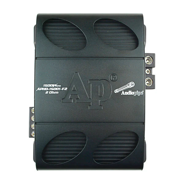 Audiopipe APHD-15001-F2 1500W RMS Class D Full Bridge Amplifier 2-Ohm Audiopipe