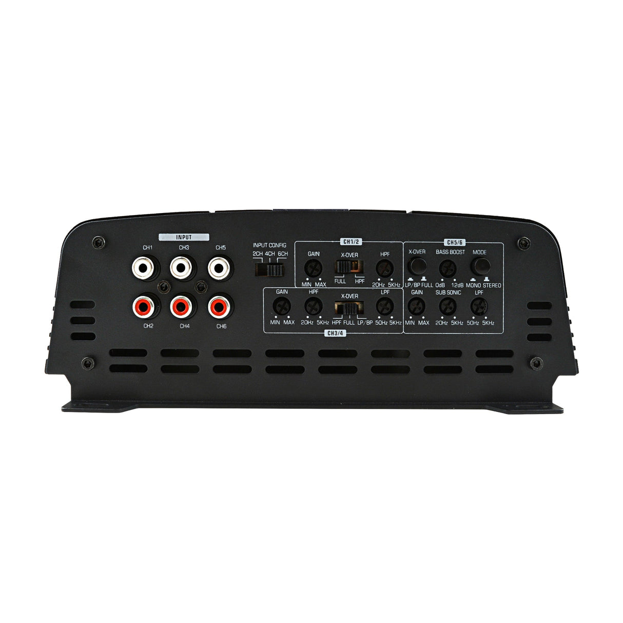 3000 Watts 6 Channel Full Range Class D High Power Amplifier 2 Ohms (APHD-6160-H2) Audiopipe
