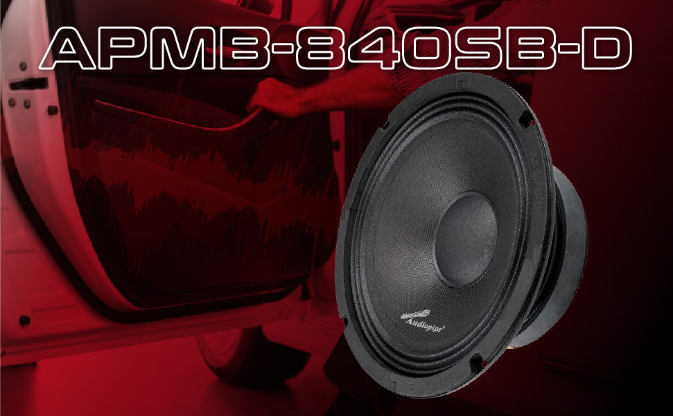 8” Low Mid Frequency Loudspeaker (APMB-840SB-D), Sold individually Audiopipe