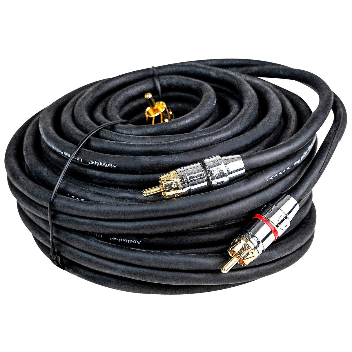 25Ft 2-Male to 2-Male RCA Audio Cable (APPRO-25M) Audiopipe