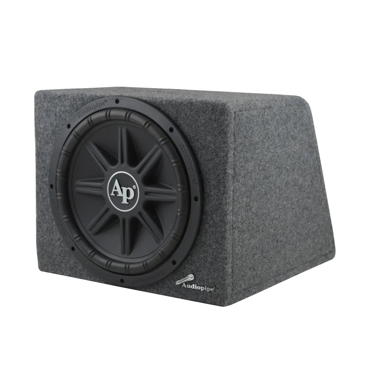 Audiopipe APSB-12112PX Single 12" 500W RMS Bass Package w/ Amp, Wires & Box Audiopipe