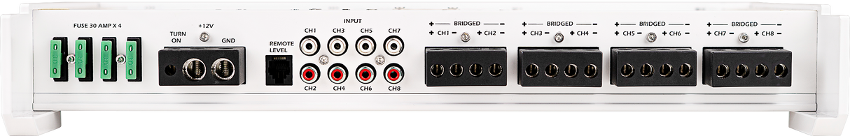 APSR-8100GS - 3200W 8-Channel Class D Marine Amplifier Audiopipe