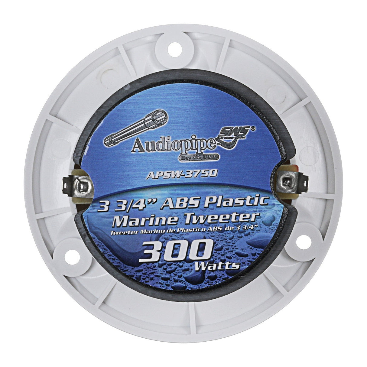 3 3/4” Titanium Marine Tweeter (APSW-3750), Sold individually Audiopipe