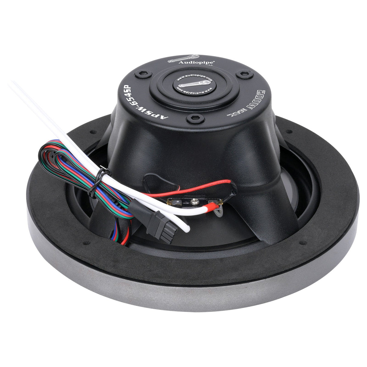 6.5” Coaxial 2-Way Marine Speaker with LED Lights (APSW-654SP) Audiopipe
